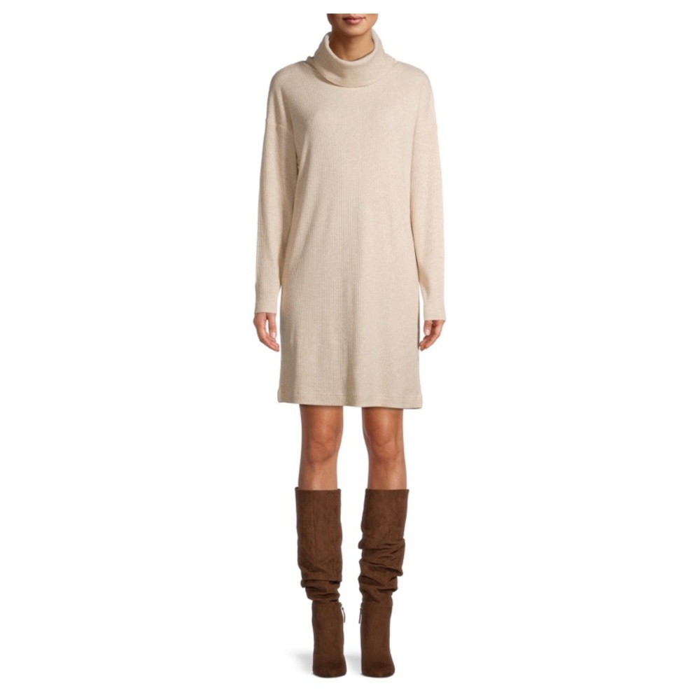 Time and Tru Cowl Neck Sweater Dress NWT